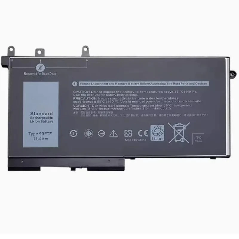 New 93FTF 083XPC 4YFVG 11.4V 3500mah High-Quality Laptop Battery for Dell Latitude 5280 5480 5580 5290 5490 5590