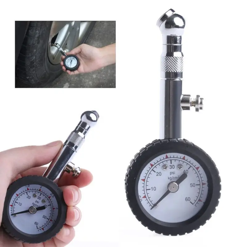 New Car Vehicle Automobile Tire Air Pressure Gauge 0-60 psi Dial Meter 40GF