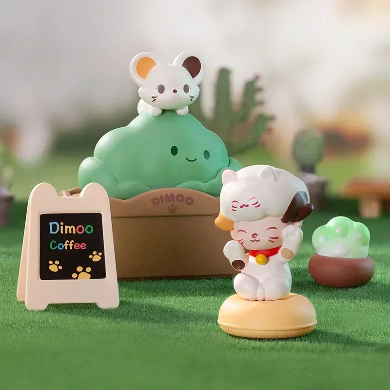 

Dimoo Cat Paradise Series Prop. Blind Box Toys Mystery Box Mistery Figure Caja Surprise Box Kawaii Model Birthday Gift