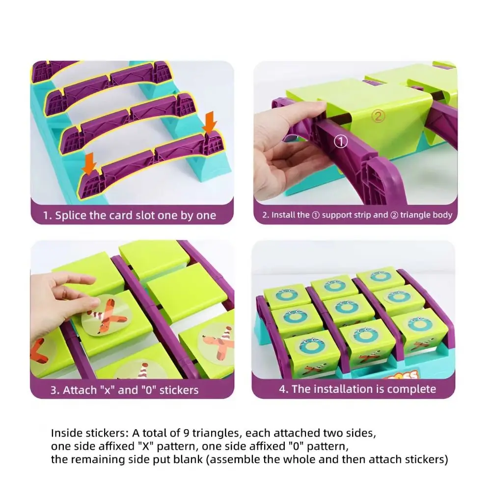 Plastic Tic Tac Toe-werpspel Interactief multiplayer-werpspel Bordspel Families Grappig Tictactoe-werpspel