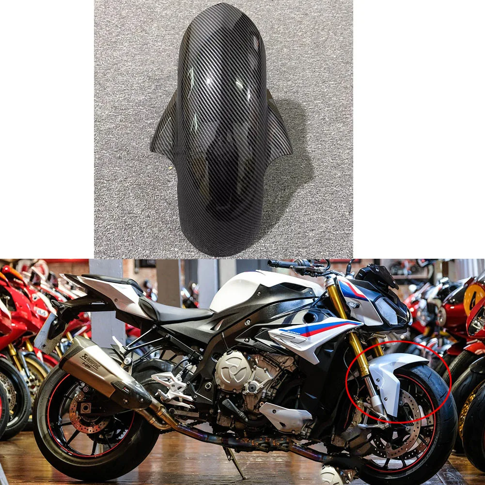 

Motorcycle Carbon Fiber Printed ABS Injection Front Fender Mudguard Fairing For BMW S1000R 2015 2016 2017 2018