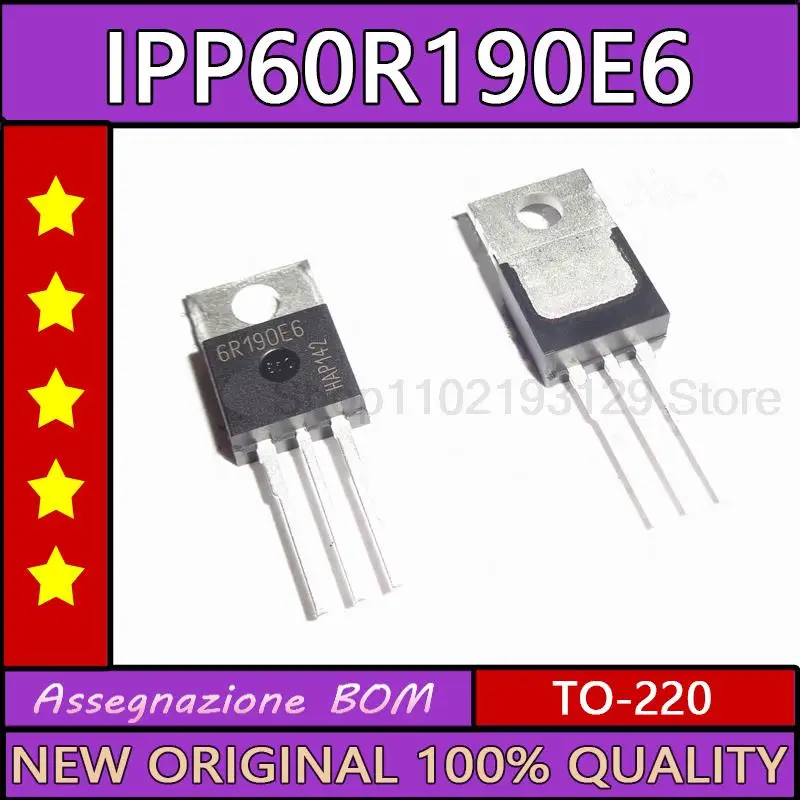 10PCS IPP60R190E6  6r190e6 TO-220.