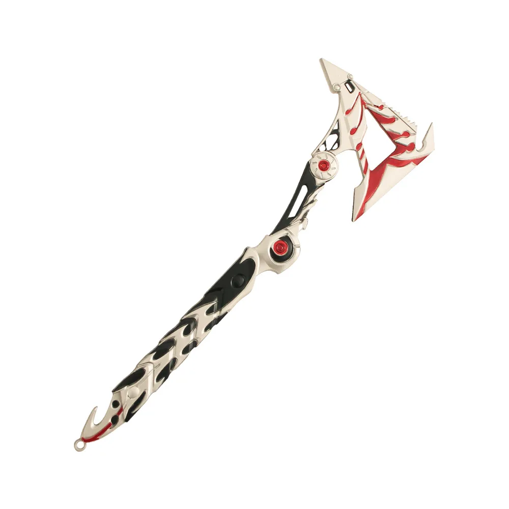 27cm missão convocar sequência lâmina streamer luta voar machado jogo arma periférica modelo acessórios ornamentos presentes brinquedos meninos