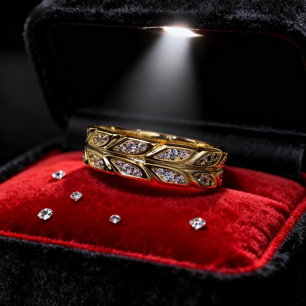 

2025 New Elegant accessories Personalized Luxury Wheat Ring, Ideal for Couple's Anniversary & Mother's Day, Classic Fashion