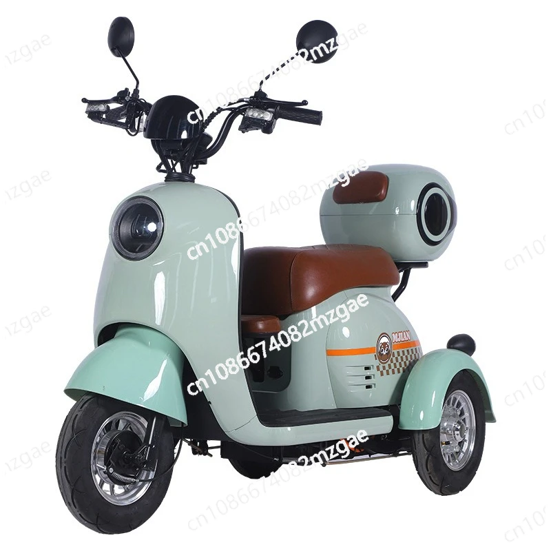 High-value electric tricycle with trunk and household high-power battery car