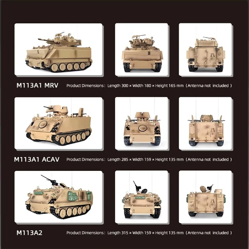 جديد Td M113 Rc سيارة Rtr 1:16 سبيكة كهربائية كاملة المسار النسبي Rc خزان 2.4g Rc نموذج مركبة مدرعة نقل المعادن هدية #2