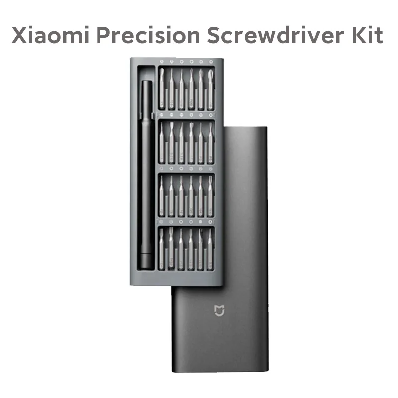 Xiaomi Precision Screwdriver Kit 24 High-quality Precision Bits Comfortable Non-slip Handle Aluminium Alloy Case Magnetic Case