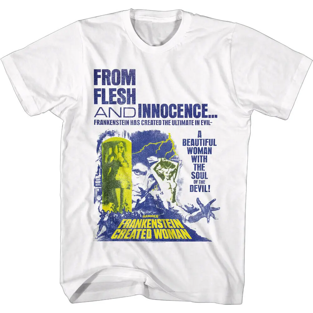 

Hammer Horror Frankenstein Woman With The Soul Of The Devil Movie Men's T Shirt