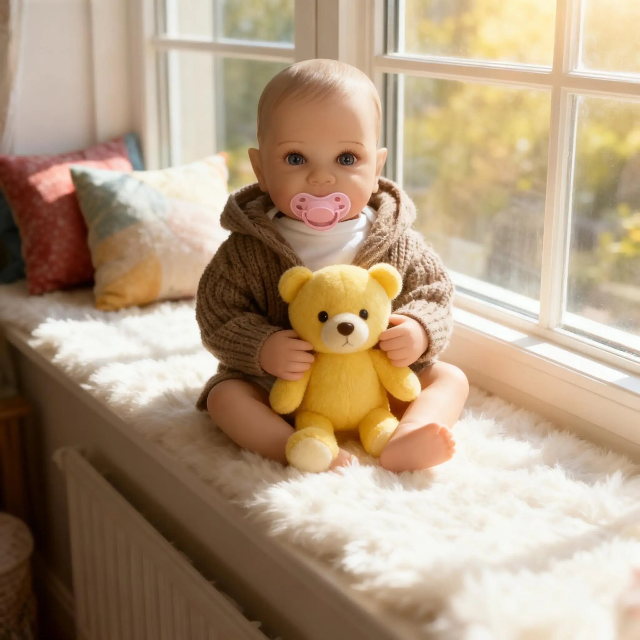 Lalki Reborn o wysokości 45 cm - Realistyczne noworodki, miękki, obciążony korpus, urocza, ruchoma lalka jak z prawdziwego życia - Prezent dla dzieci w wieku 3+