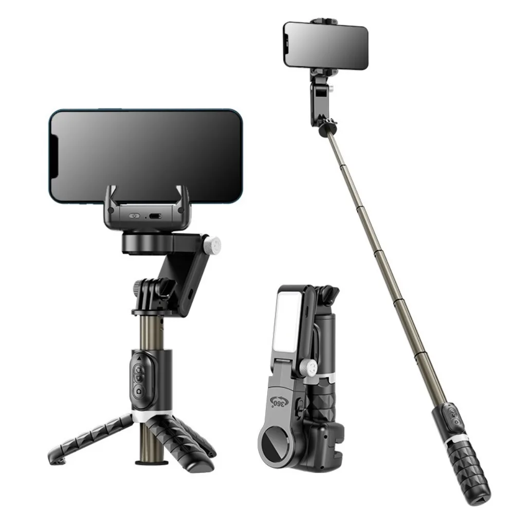 Mobile phone gimbal stabilizer, selfie stick, Bluetooth anti-shake follow-up bracket, retractable live broadcast tripod.