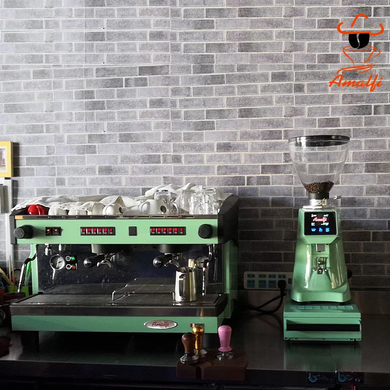 Custom Titanium 64mm Fast Speed Burr Commercial A80 Portable Manual Coffee Grinder With French Touch Screen Control Aluminum Hou