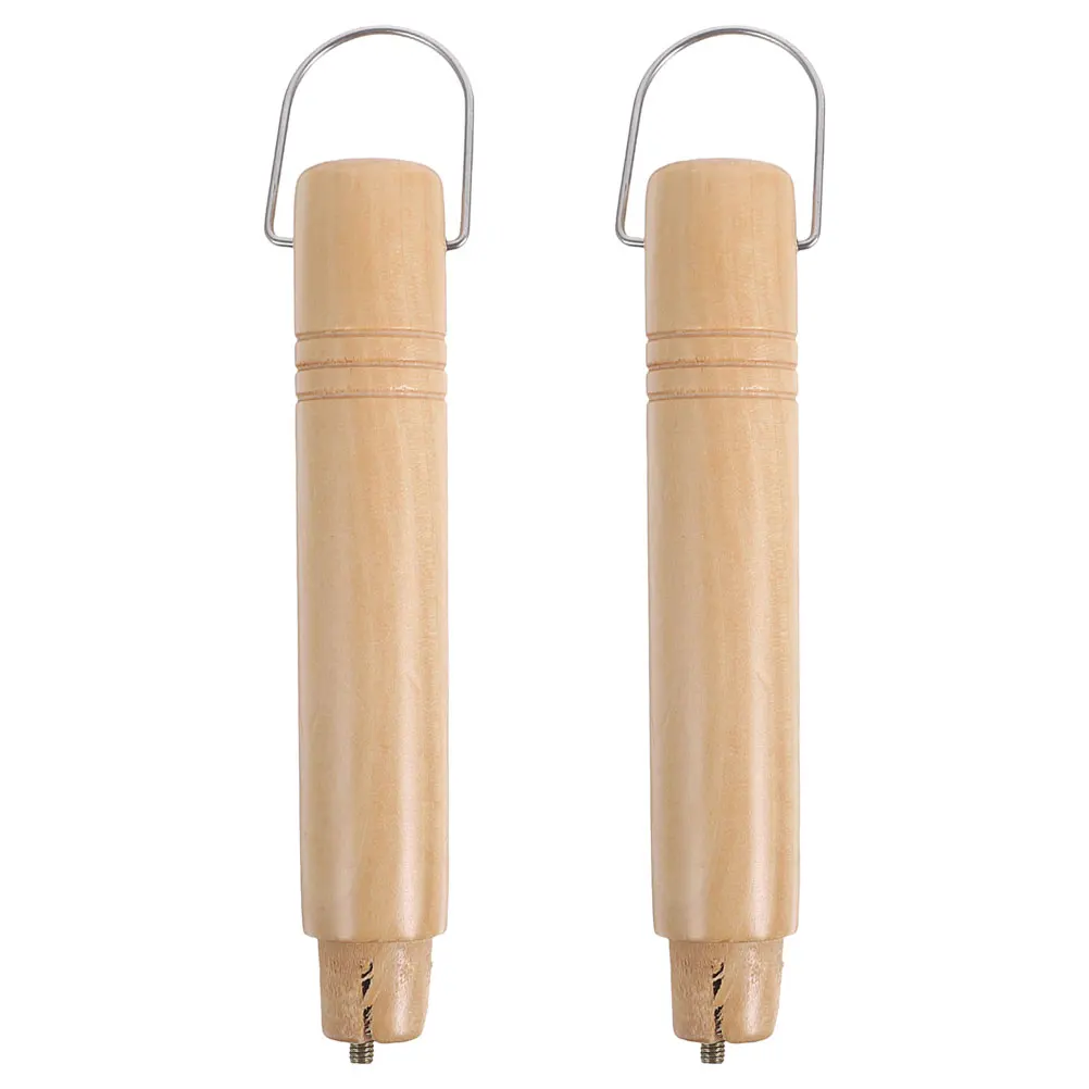 

2 Pcs Wooden Handle Accessories Replaceable Pot Handles Kitchen Utensils Anti Scald Heat Insulation Handle Pan Handles