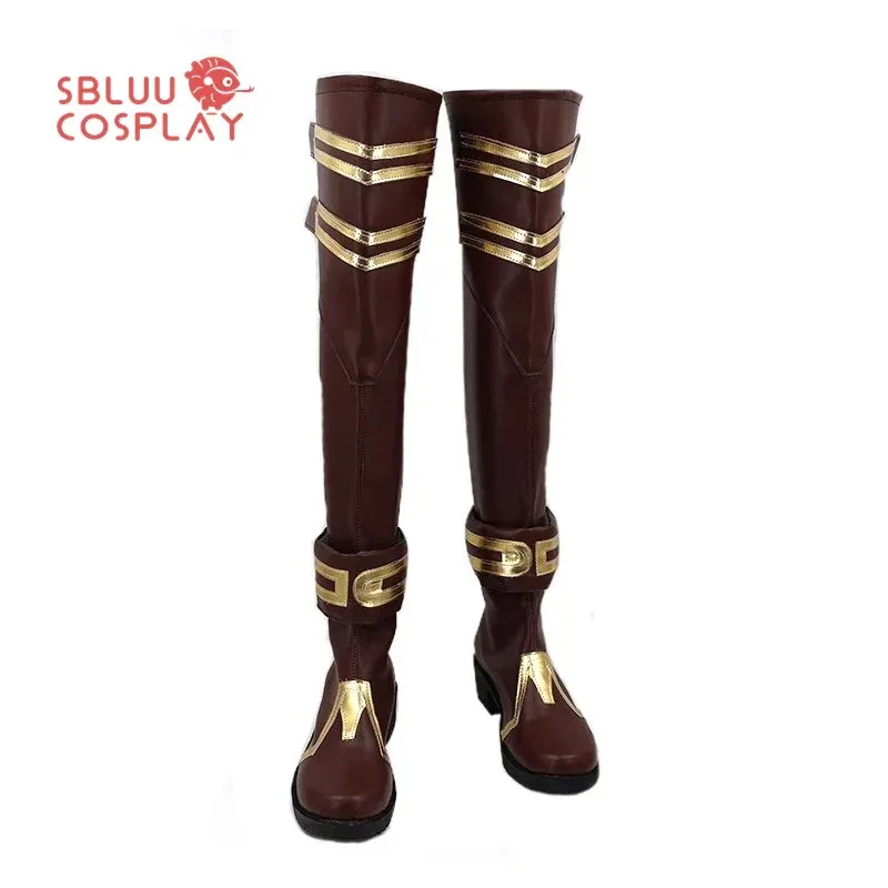 

LQSBluuCosplay Game LOL Кейтлин Обувь для косплея Сапоги на заказ