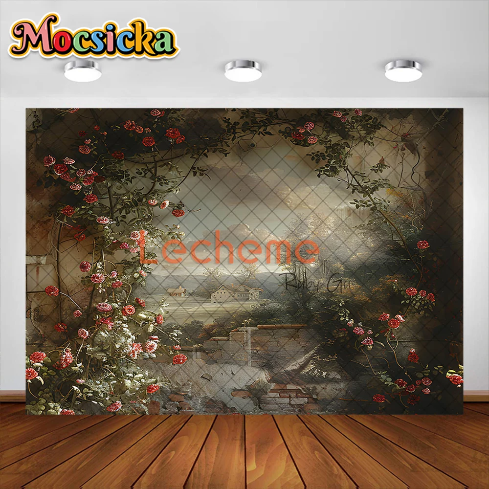 مجردة الأزهار الفن التصوير خلفية الرجعية جدار ورود للزينة رجل أنثى الكبار صور خلفية استوديو الدعائم راية