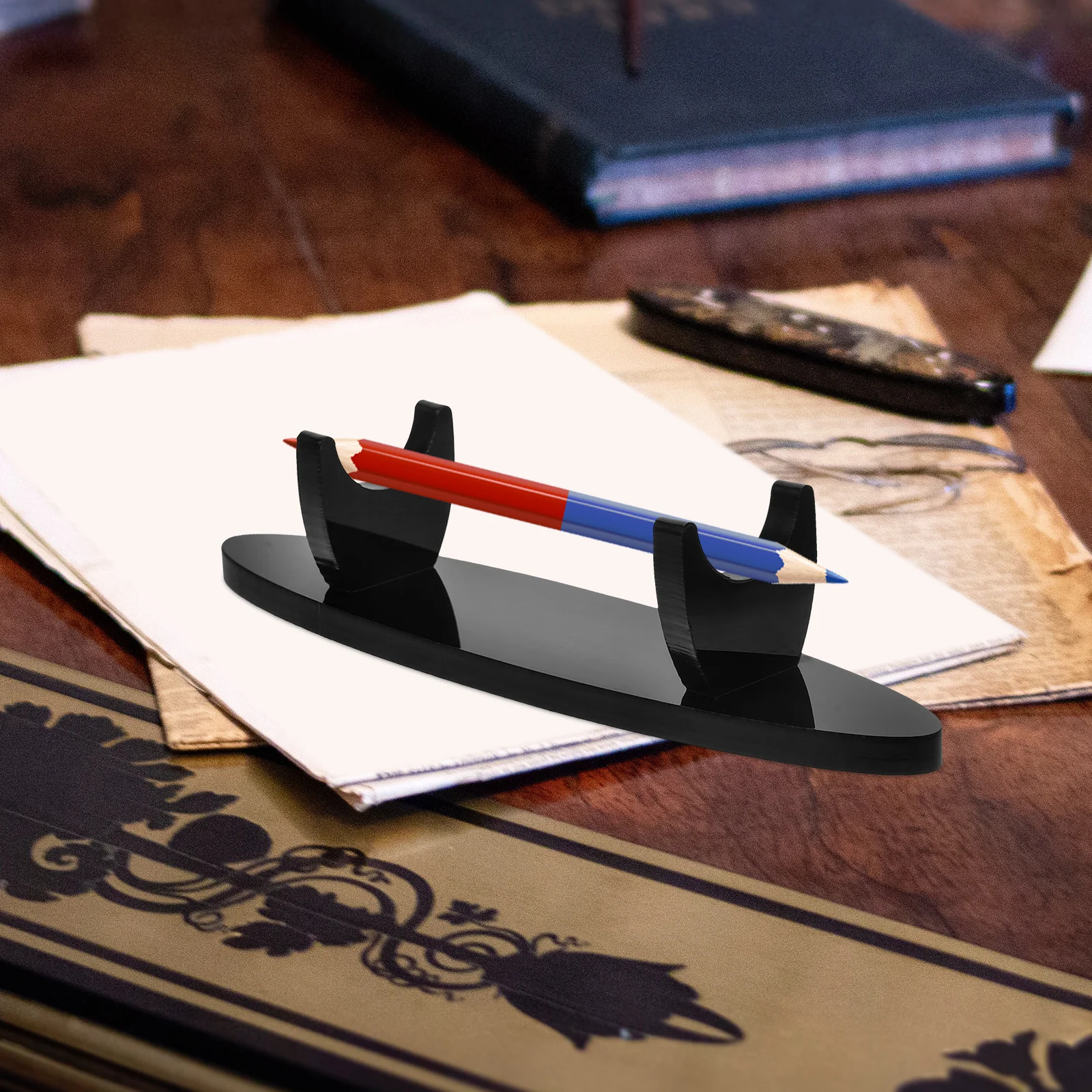 

2 Pcs Makeup Brush Display Stand Pen Rack Holder Paint Ballpoint Storage Brushes