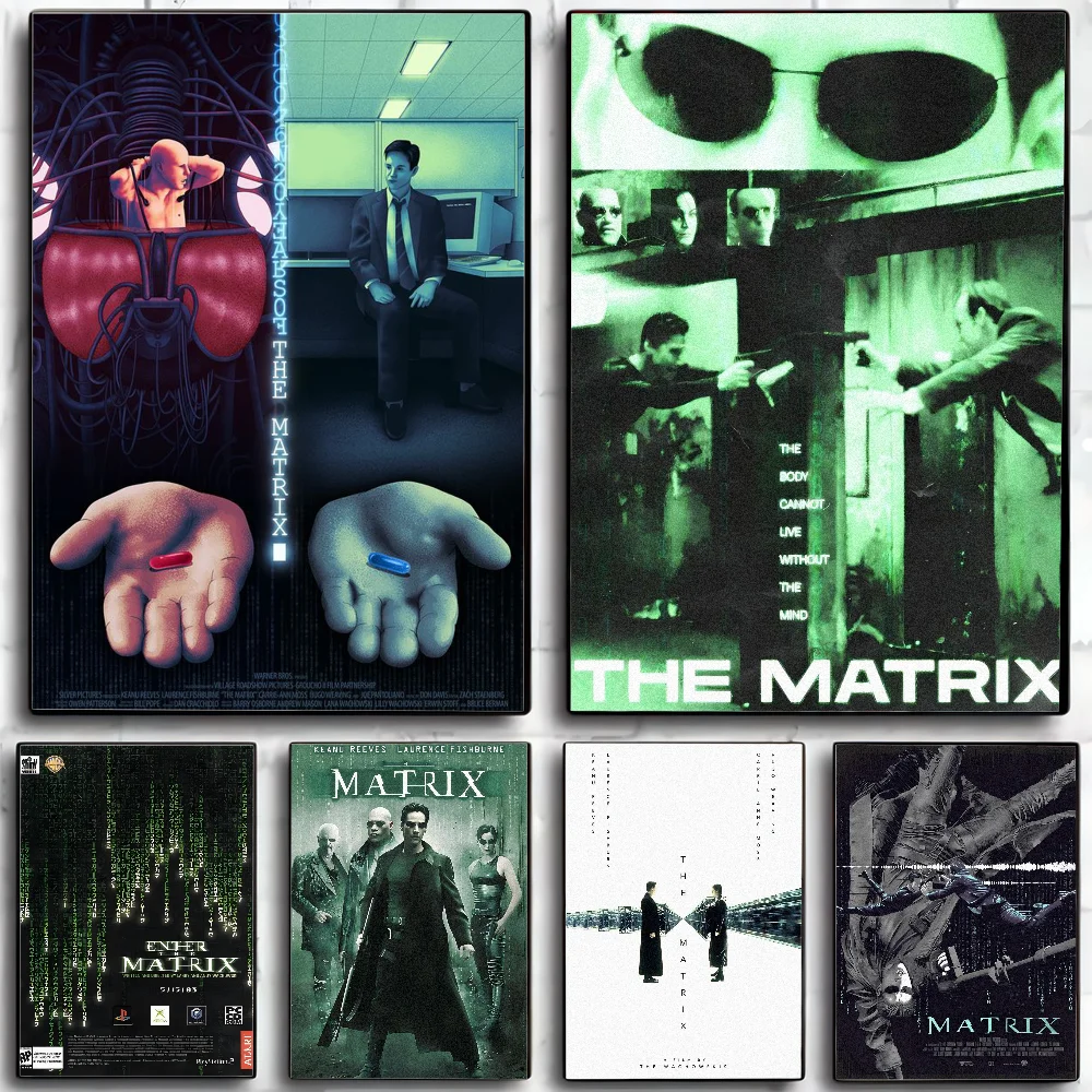 Classic Science Fiction Movies The M-Matrix Poster Wall Art Home Decor Room Decor Digital Painting Living Room Restaurant Kitche