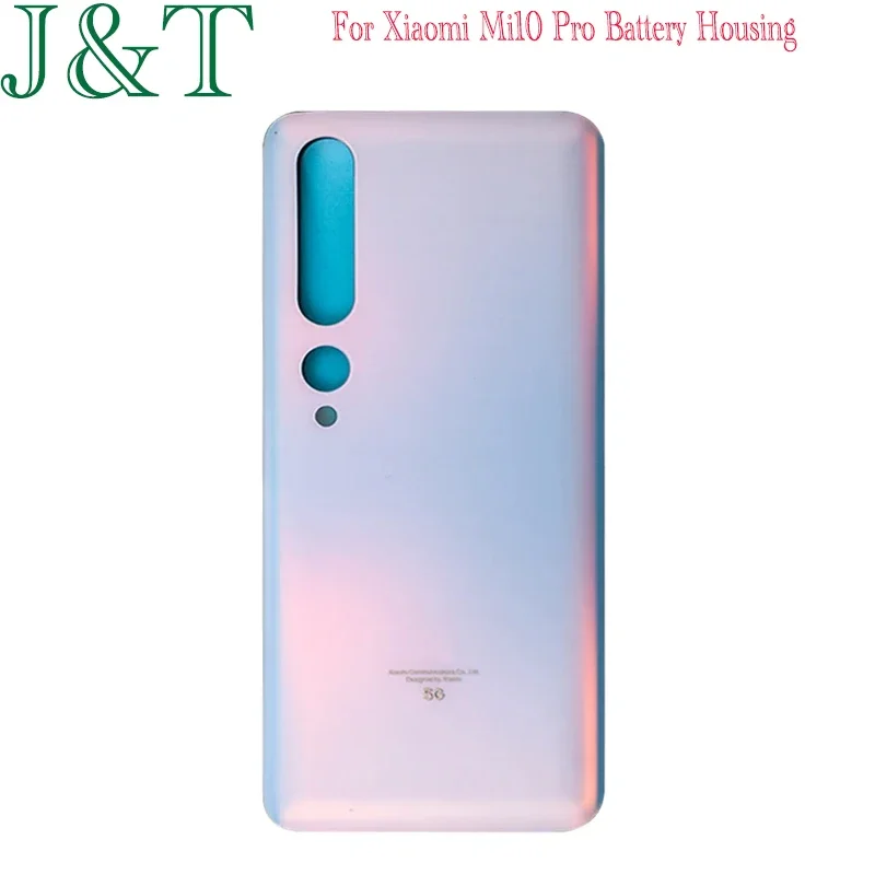 For Xiaomi Mi 10 Pro Battery Back Cover 3D Glass Panel Rear Door For Xiaomi Mi10 Pro Battery Housing Case With Adhesive Replace