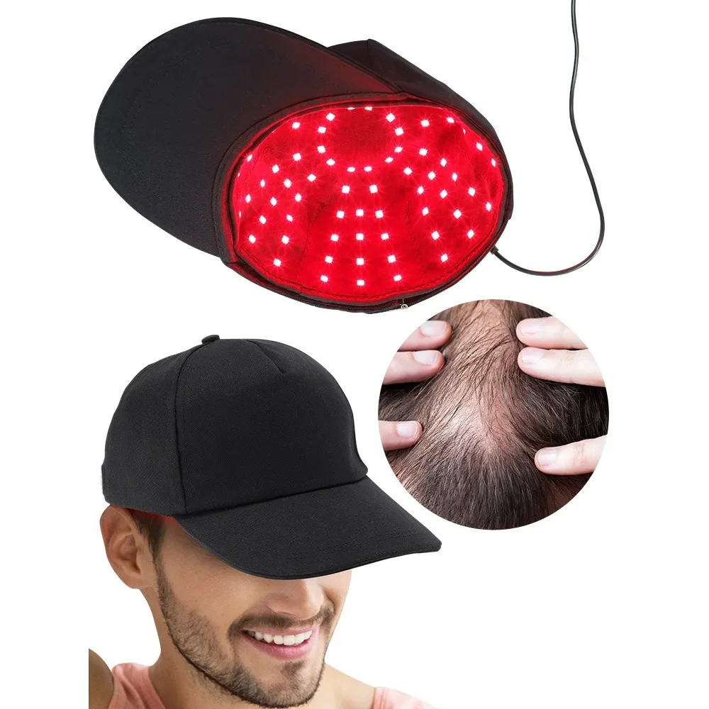 New 96Pcs Infrared LEDs 660nm&850nm Red Light Therapy Hair Growth Cap for Hair Regrowth Anti Hair Loss Relax Scalp Hair Care Hat