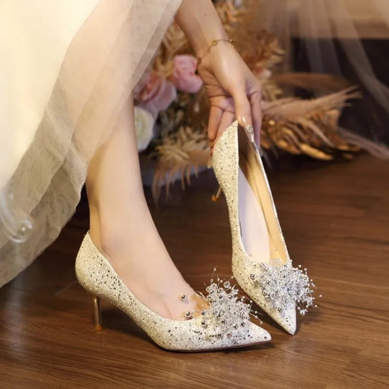 

Womens High Heel Shoes Elegant Fashion Wedding Shoes Office Business Dress Shoes Sexy Thin Heels Party Women Pumps Zapatos Mujer