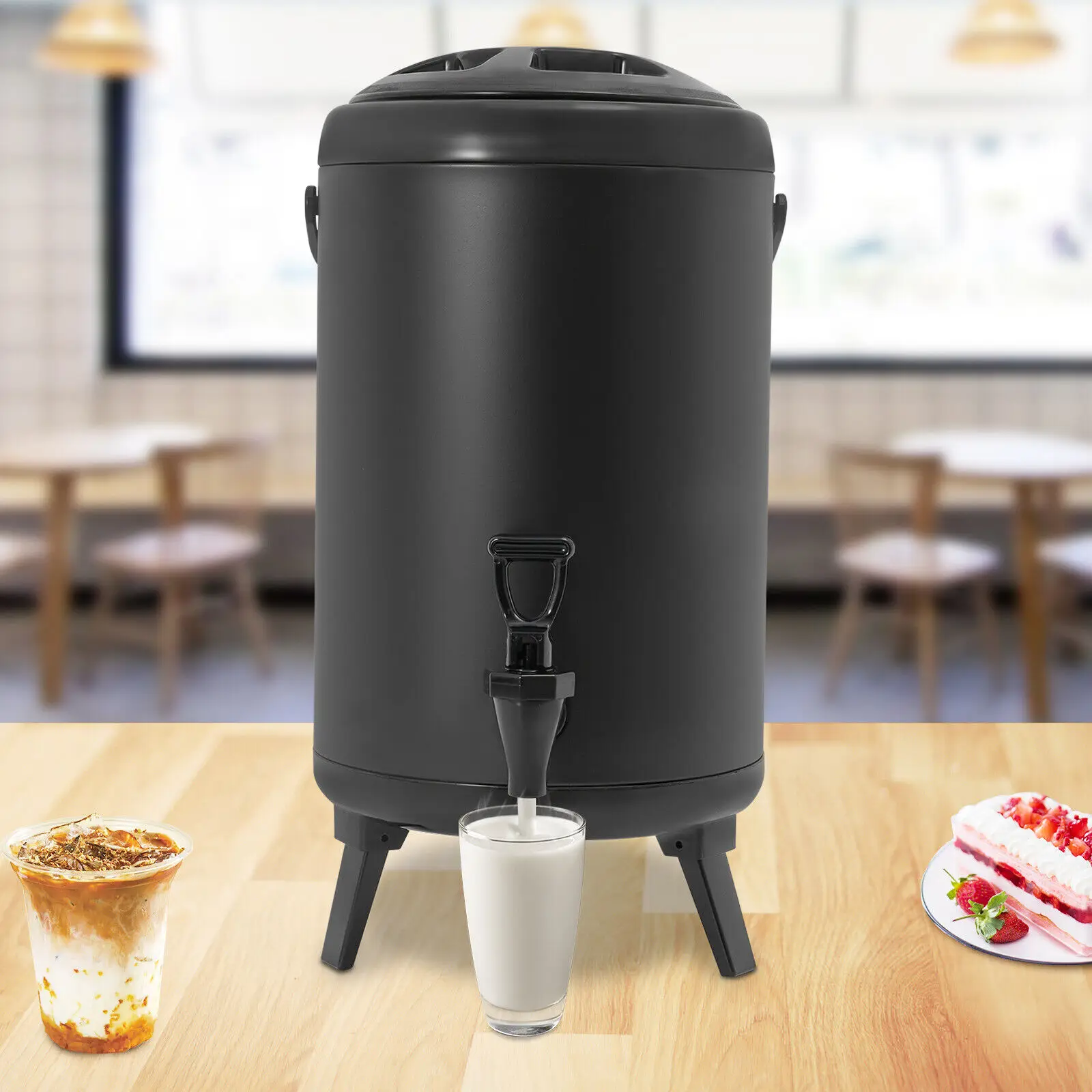 

Термос-диспенсер для горячих и холодных напитков, 211 галлонов, из нержавеющей стали