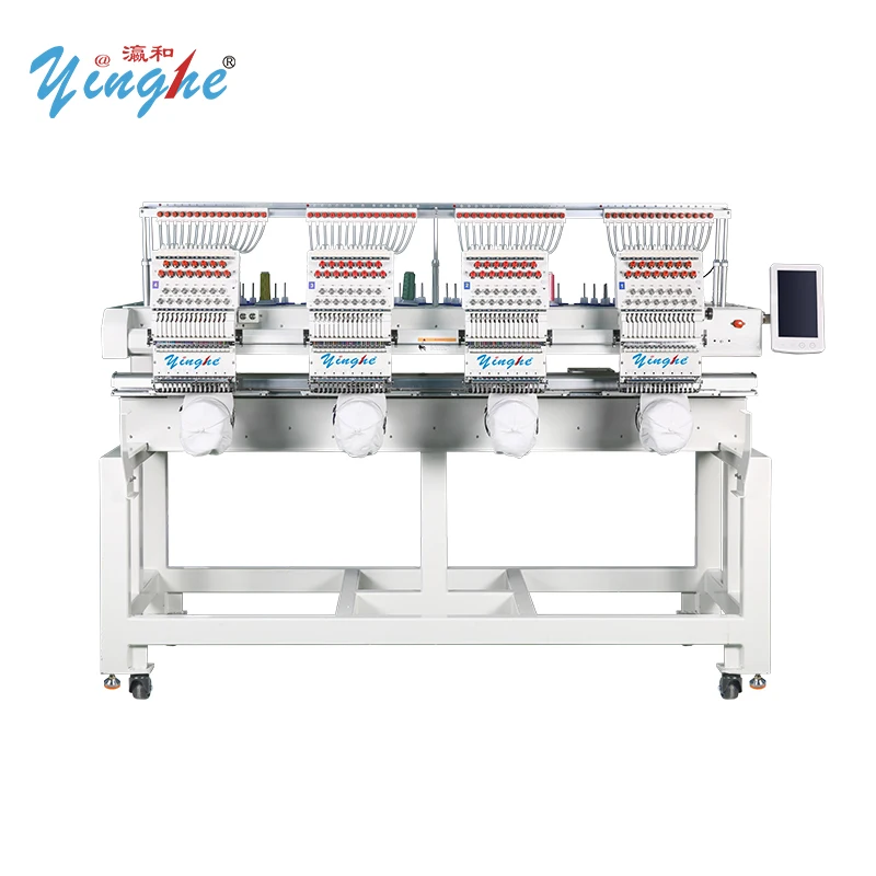 High Yield Output  1504  Four Heads Embroidery Machine 500*450mm Improve Output For Processing Factory