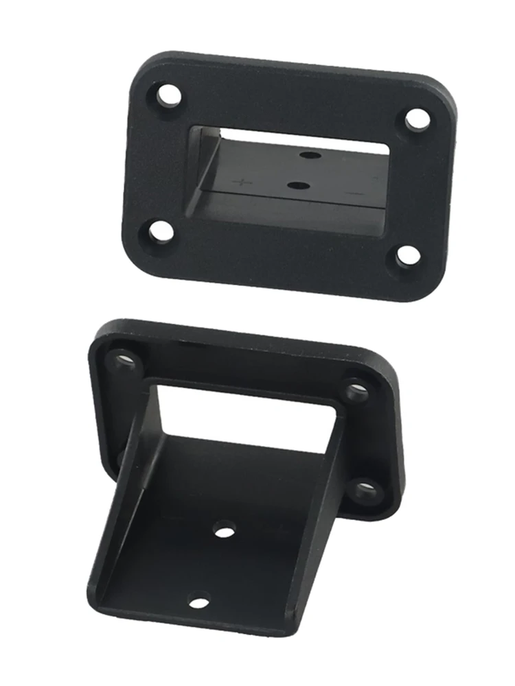 Black 50A Flush Mount Bracket Panel Cover For Connector Installation On RV For Caravan Truck Boat Wire Cable