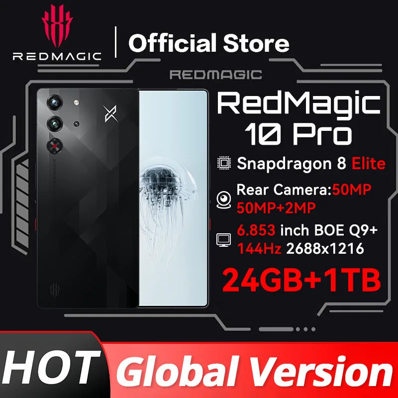 World Premiere Global Version RedMagic 10 Pro 5G Gaming Phone 6.853