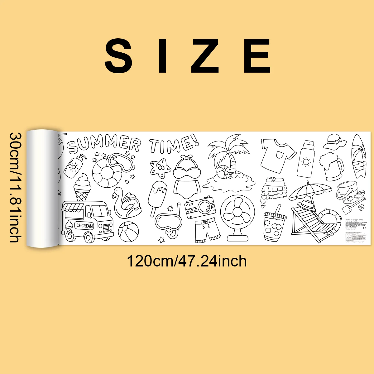 Scroll-kleurplaten op zomerthema - Uniek en creatief cadeau voor kinderen en volwassenen, perfect voor zomerplezier en ontspanning