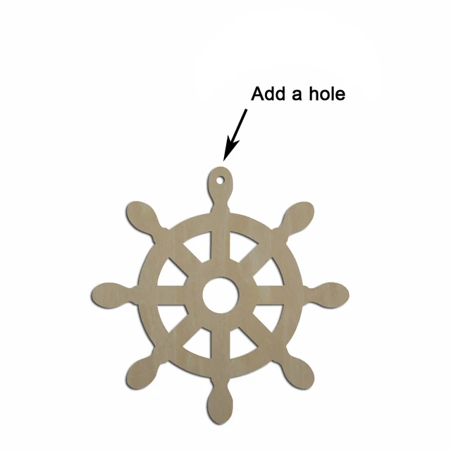 5,1–20,3 cm dick, unlackiert, blanko, Holz, unter dem Meer, Tier-Dophin-Laser, ausgeschnitten, Holzform, Bastelbedarf, Holzhandwerk-Ausschnitt – Detail 8