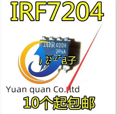 30pcs 원래 새로운 F7204 IRF7204 SOP8-pin MOSFET IC