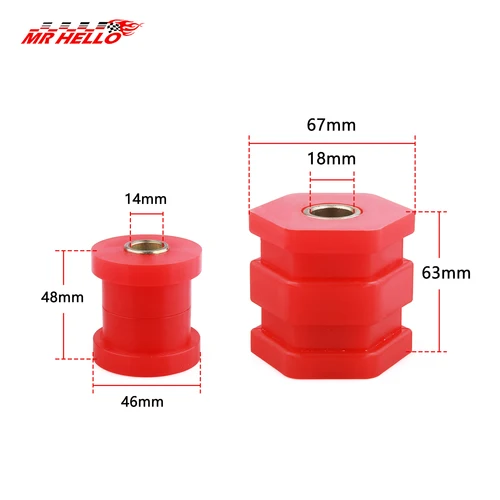 Imagen 2 del producto Buje del brazo de Control inferior delantero para Honda Civic EK EJ 1996 1997 1998 1999 2000 Stepwgn Kit de repuesto de coche de poliuretano