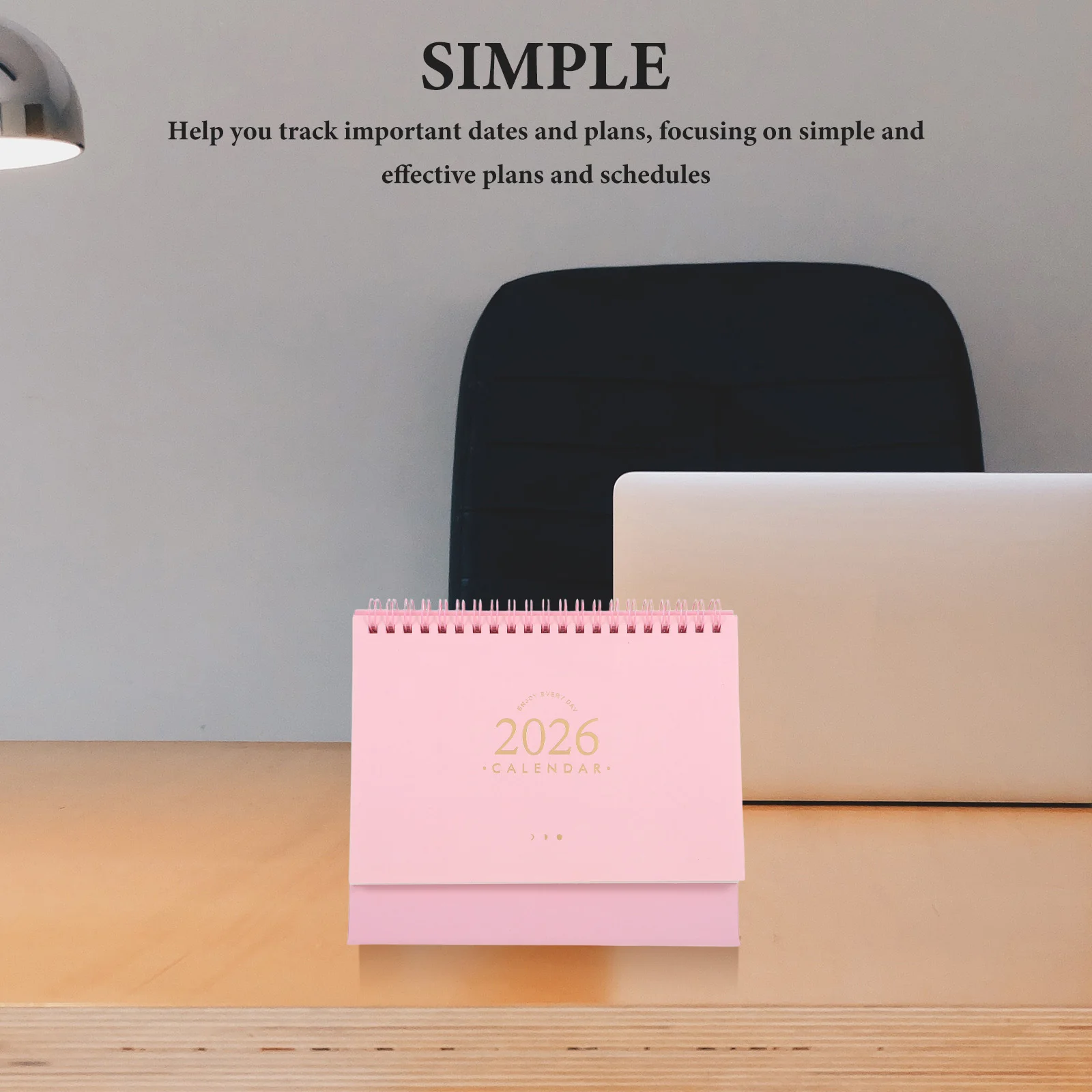 

Настольный календарь на 2026, компактный мини-календарь с двумя проводами, блокнот для офиса и дома