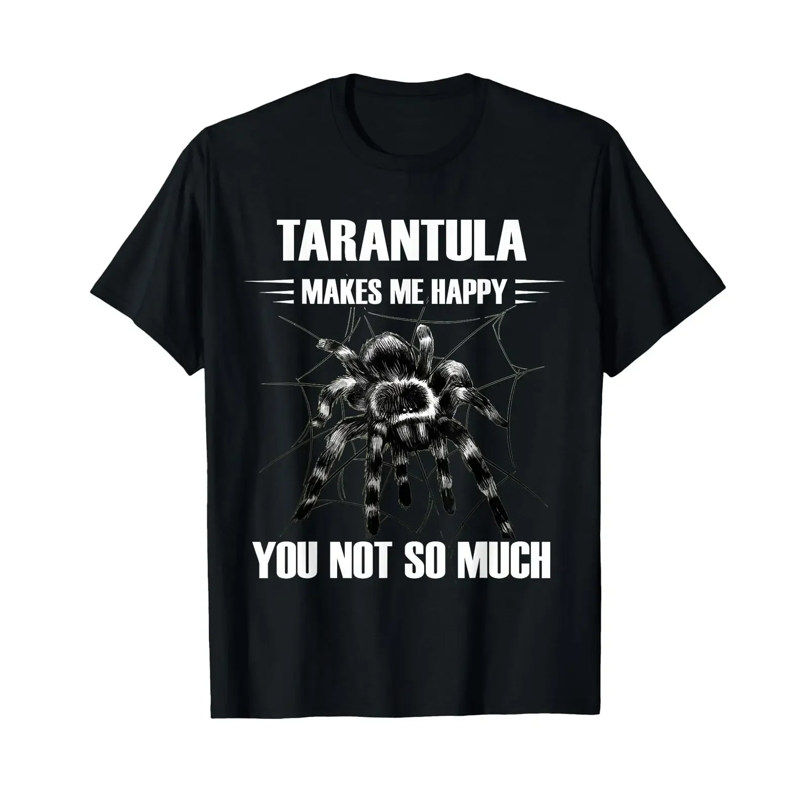 Tarantula Makes Me Happy Spider Lover Arachnid T Shirt vintage Washed Unisex Stretched Comfortable Soft Stylish graphic