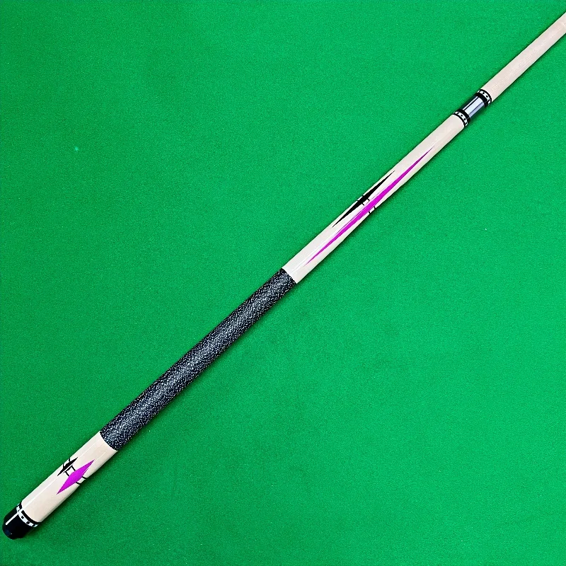 Premium White Waxwood Pool Cue with Unique Design and Precision Power Transmission - Anti-Slip Winding Grip for Enhanced Control