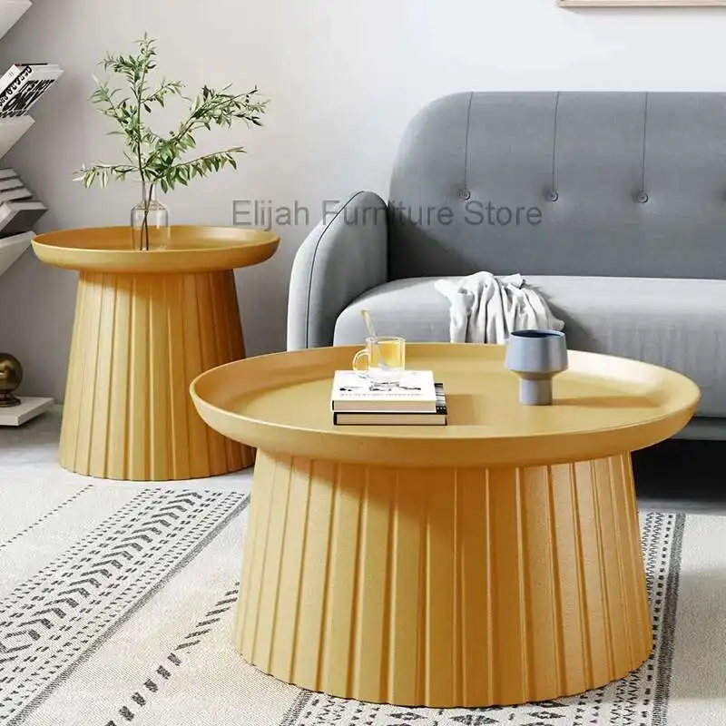 

Modern Bedside Side Table Living Room Round Center Nightstands Small Coffee Tables Sofa Desk Mesa Lateral Para Sala Furniture