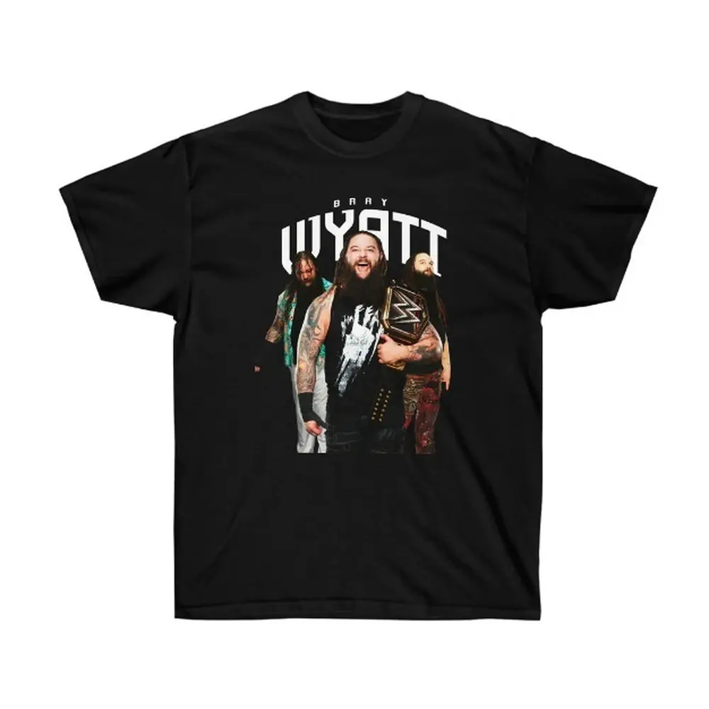 عرض ساخن لعام 2025 تي شيرت براي وايت المصارعة الرياضية تي شيرت المصارع الشهير المشجعين ملابس الرجل ملابس الشارع الشهير