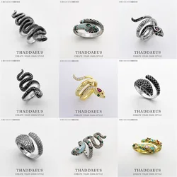 Tropical Mystic Snake Ring,Europe Style Fashion Good Myth Jungle Jewerly For Women Bohemia Gift