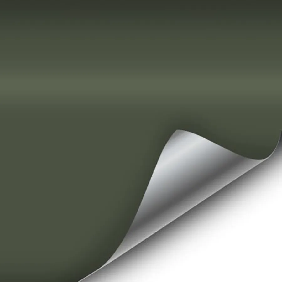 

Matte Military Army Green 5ft x 10ft Cast Vinyl Car Wrap for Interior Use Bubble-Free 50sq ft