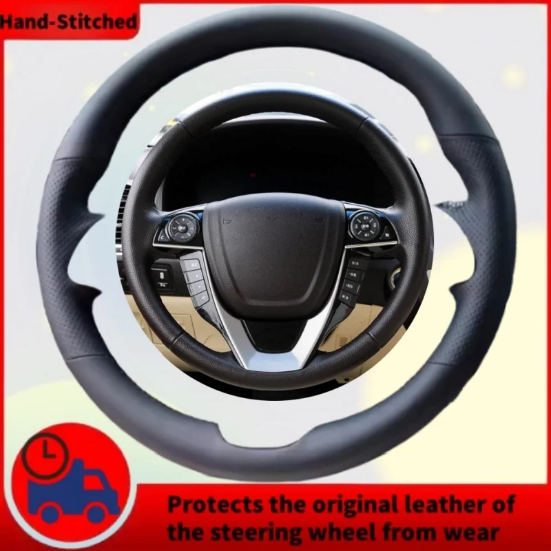 

DIY Custom High-quality Wear-resistant Genuine Leather Steering Wheel Cover For BYD Song Tang Qin Han Yuan SS Auto Interior