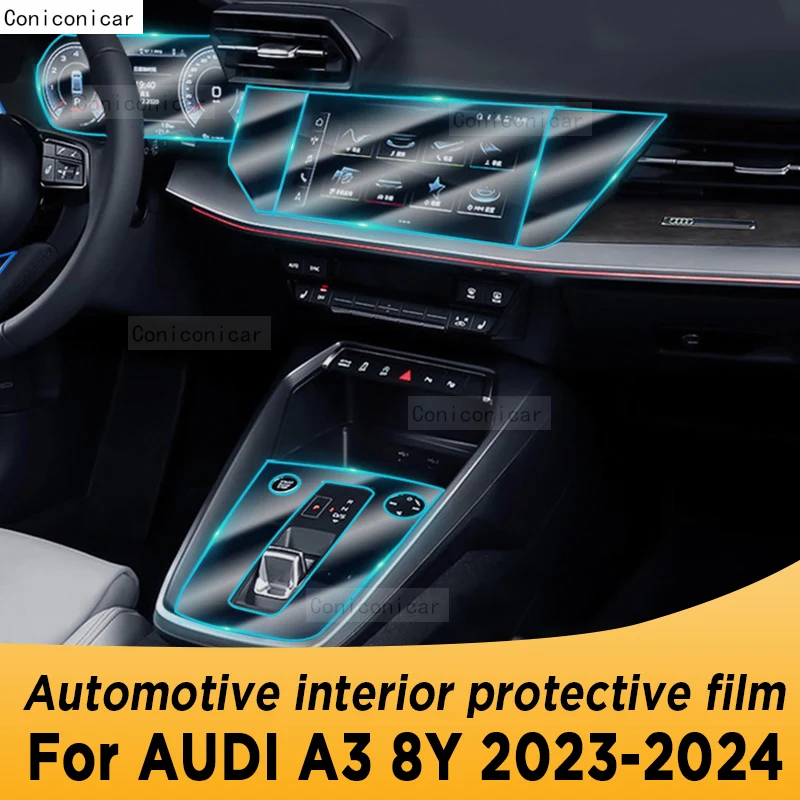 

Для Audi A3 8Y 2023 2024 панель навигации автомобильный внутренний экран ТПУ защитная ремонтная пленка крышка наклейка против царапин