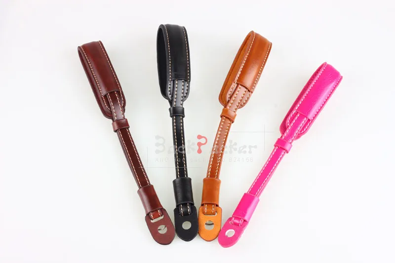 كاميرا المعصم حزام اليد PU ل Fujifilm كانون أوليمبوس لايكا G11 G12 G15 G16 M9 M6 EP1 E-PL1 E-PL2 E-PL23 X100 X100S X100T X100F