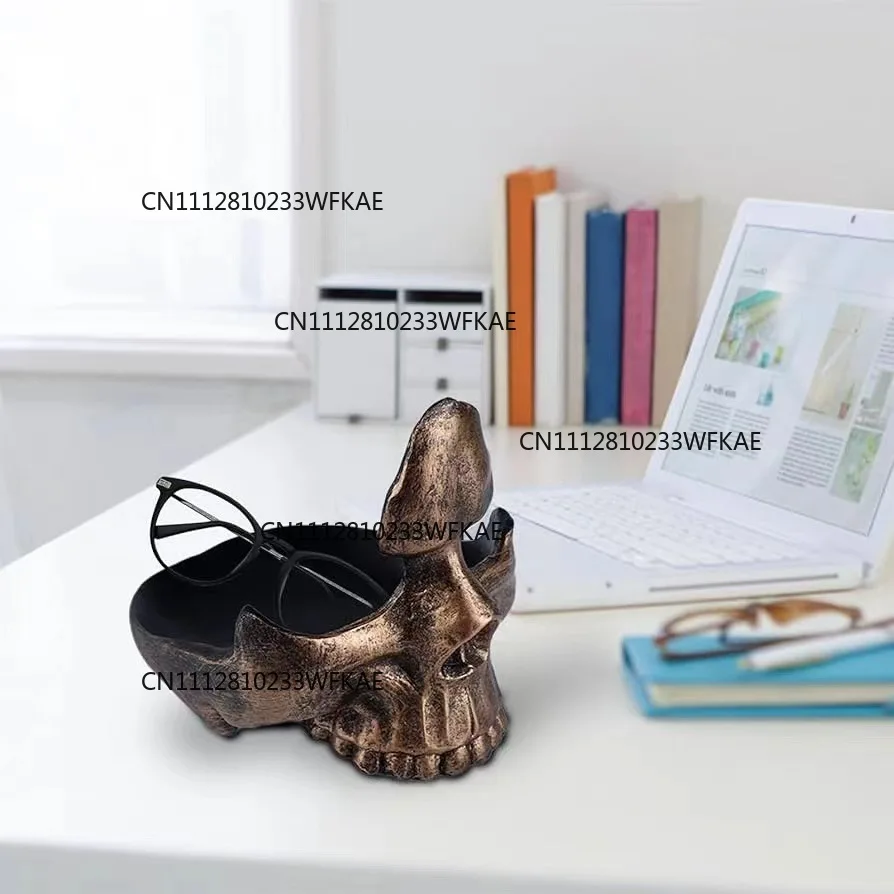 Eye rack, skull, resin craft ornament, desktop decoration, optical store decoration, bracket modeling