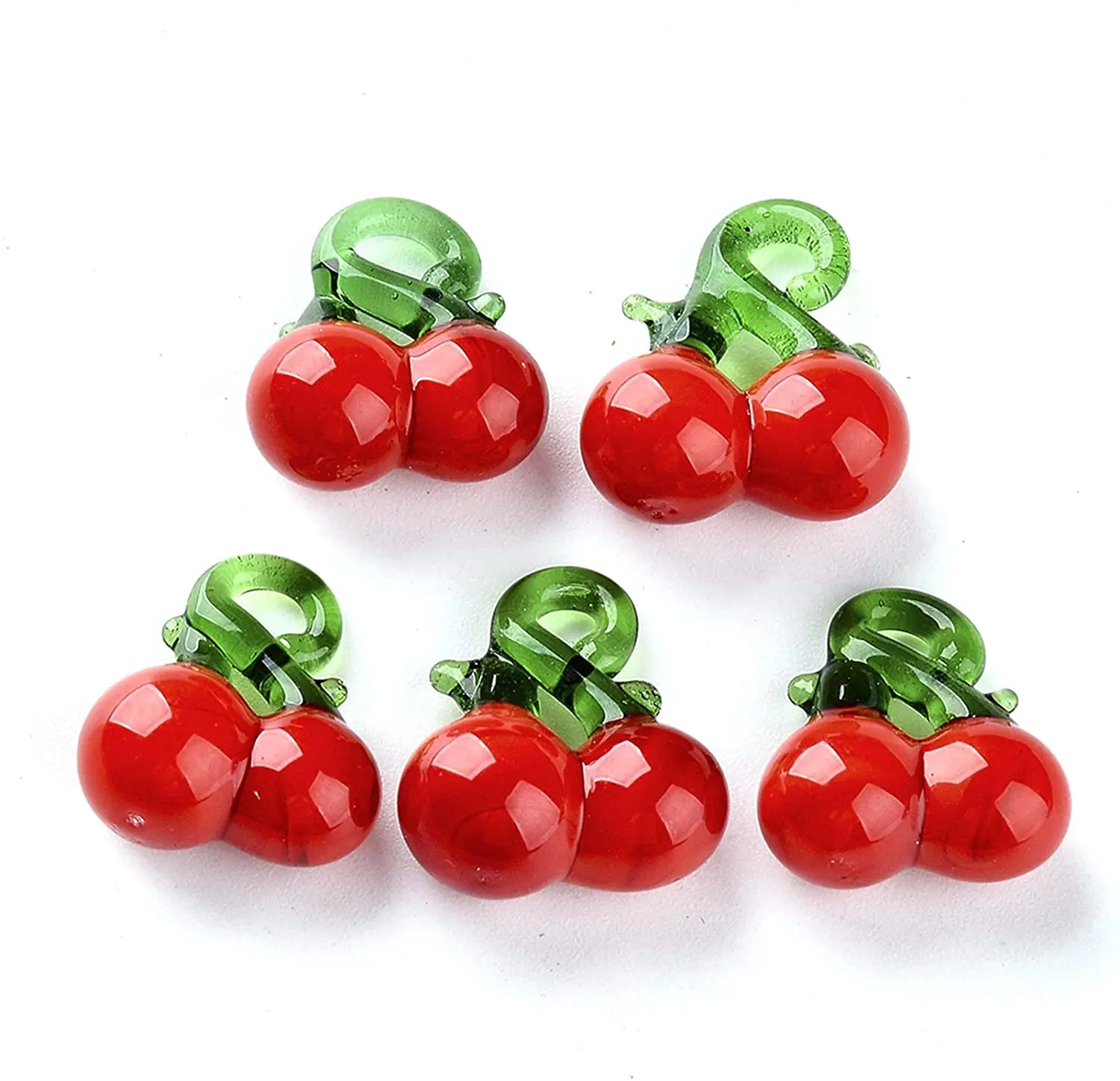 200 stuks handgemaakte lampwork kralen fruit groente thema kralen voor doe-het-zelf sieraden maken leuke armband handgemaakte accessoire