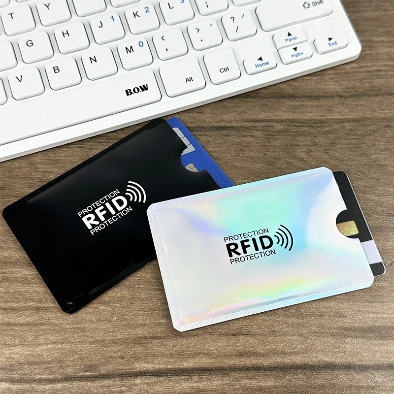 Rfid Blocking Card Sleeves, Nfc Anti-Skimming Shield Protective Covers - Aluminum Foil Anti-Demagnetization Waterproof Credit Card Protector