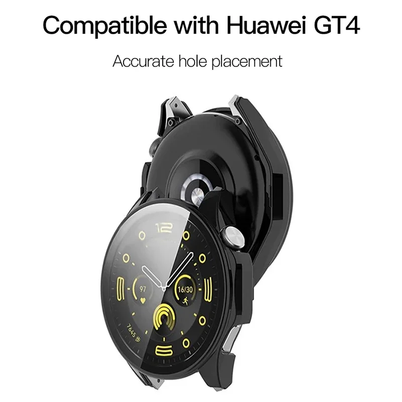 Tempered Glass+Cover For Huawei Watch GT4 41mm Case SmartWatch Accessorie Screen Protector huawei gt 4 46mm Bumper for women men