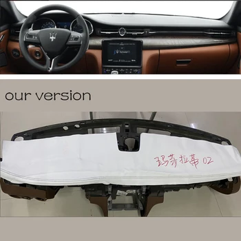 Custom Car Dashboard Cover Wrap in Alcantara for Maserati Quattroporte 2013-2019 Mat Shade Cushion Pad Carpets Accessories
