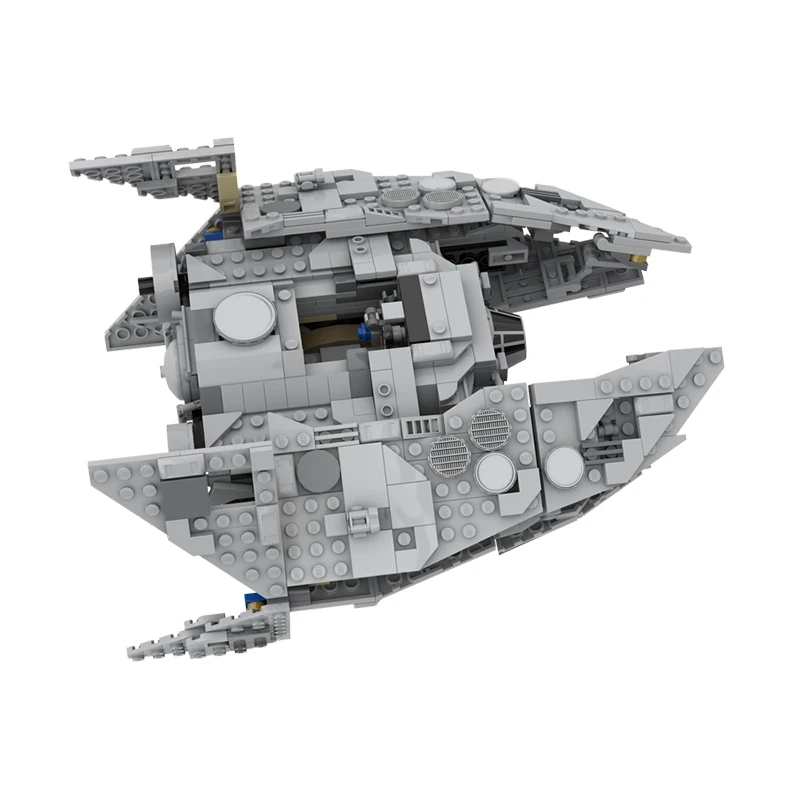 Set di Costruzioni Personalizzabili da 807 Pezzi, Modello di Astronave Spaziale MOC, Design Creativo, Giocattolo DIY Semplice e Popolare, Regalo di Compleanno