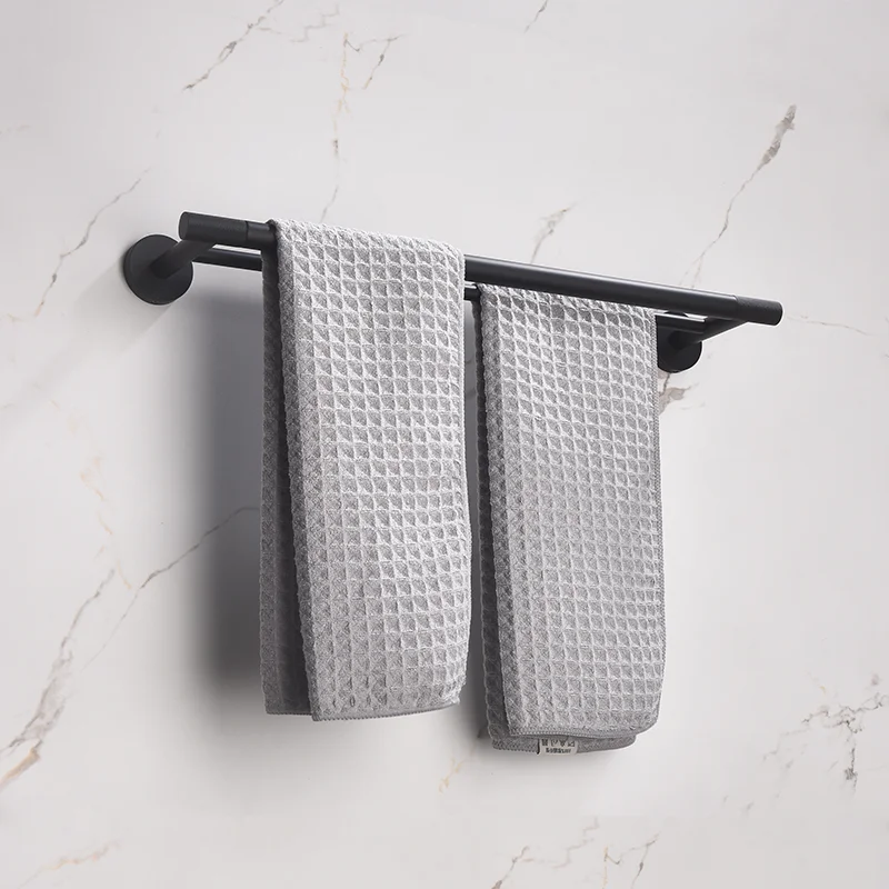 Matt Black Brass Knurling Towel Rack Toilet Brush Paper Holder Soap Dispenser Towel Bar Hook Bathroom Hardware