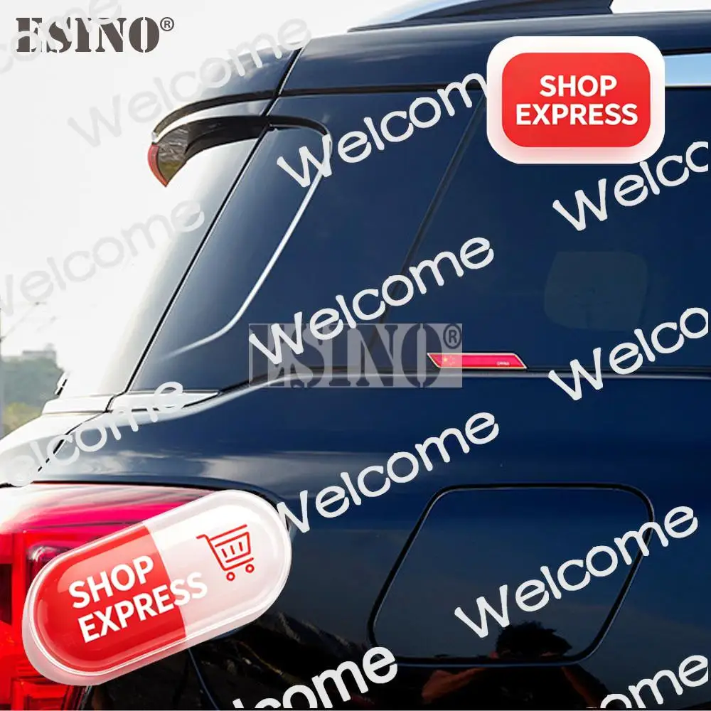 2 x New National Flag Metal Zinc Alloy 3D Adhesive Car Fender Emblem Badge Decorative Sticker Decal Auto Accessory