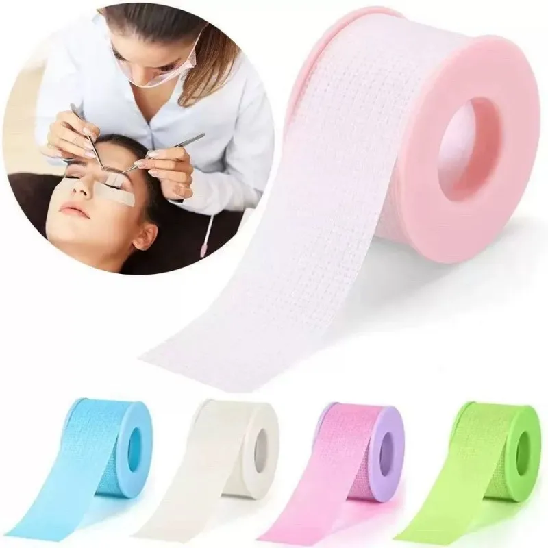 1/5 Pcs Grafting Eyelash Isolation Silicone Gel Tape Breathable Non-woven Eyelash Isolation Tape